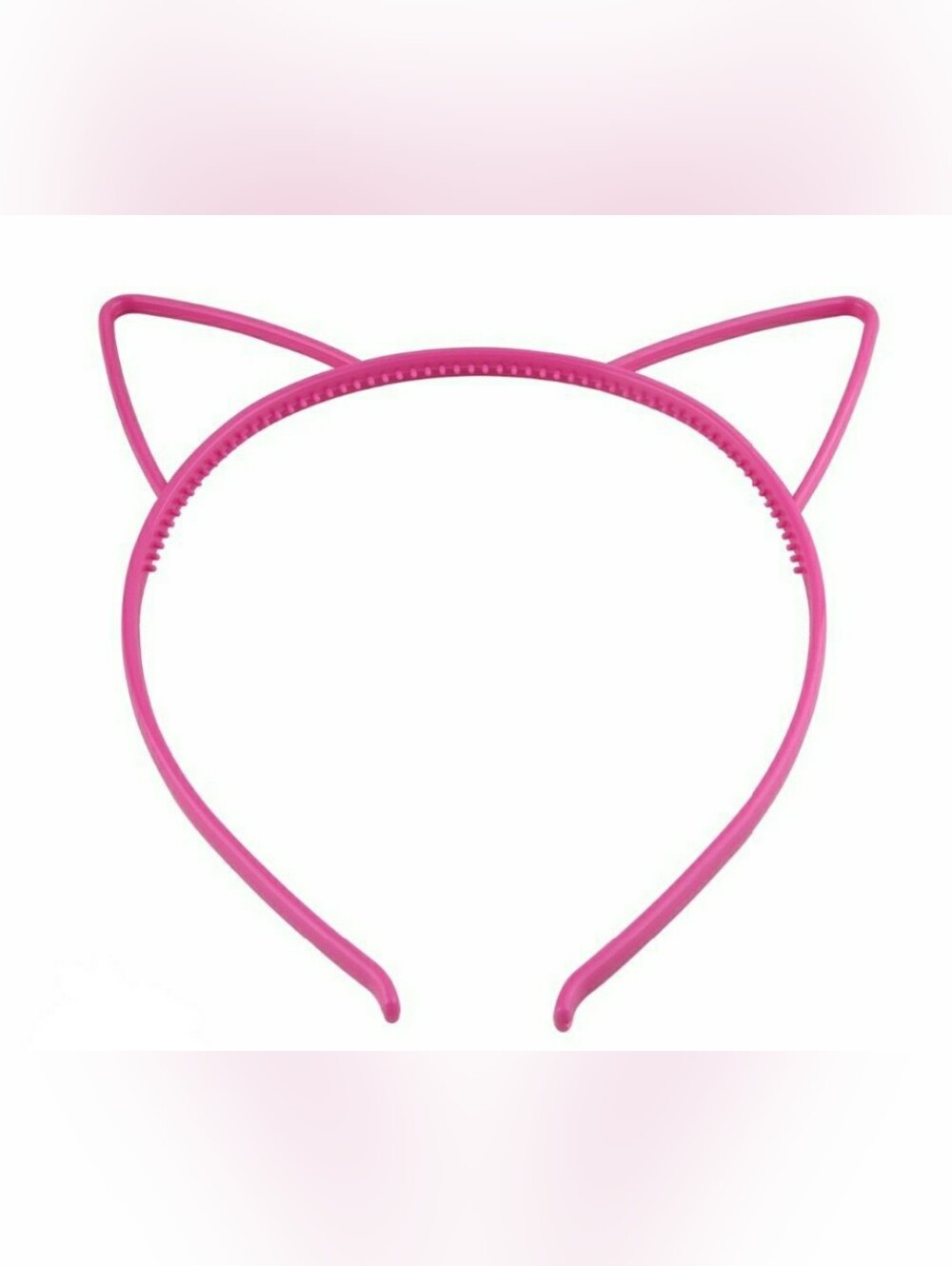 Pink Kids Cat Ear Headband - Animal Prop Hair Hoop - Plastic